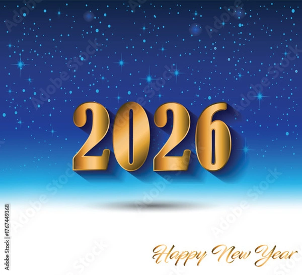 Obraz 2026 Happy New Year background.