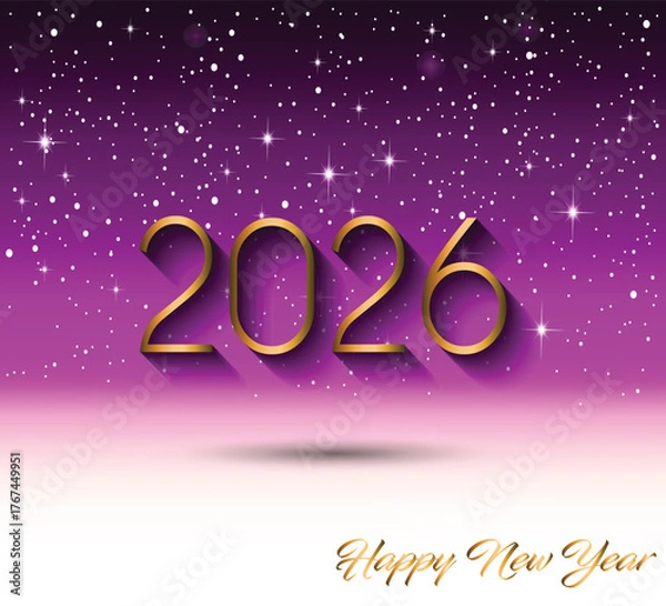Obraz 2026 Happy New Year background.