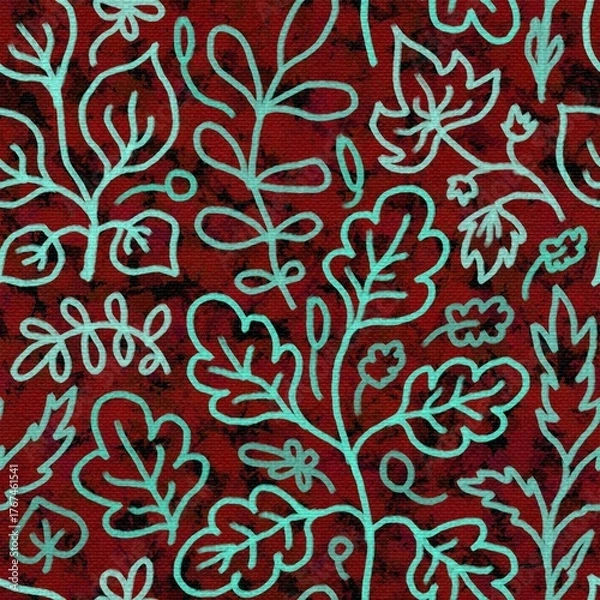 Fototapeta seamless floral pattern