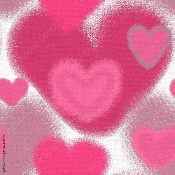 Obraz pink heart background