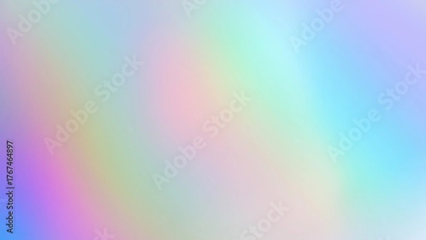 Fototapeta Abstract blur holographic rainbow foil iridescent background