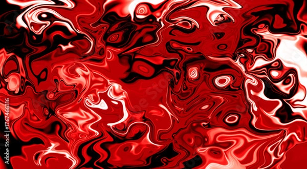 Obraz Red Abstract liquify,liquid background Gradient Color Blur Abstract Art	 design with swirling color illustration