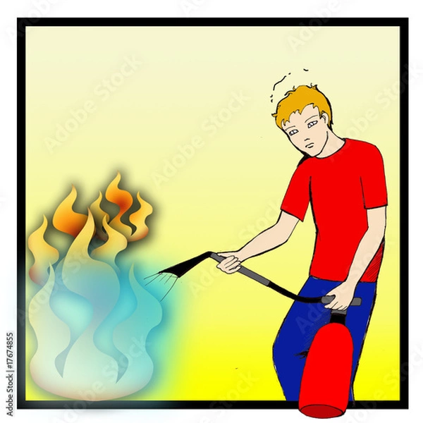 Obraz Incendie urgence