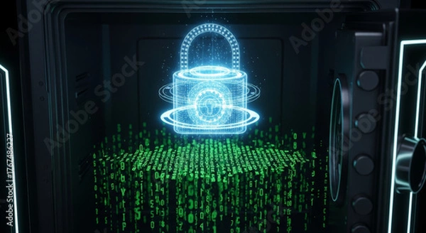 Obraz Luminous technology lock