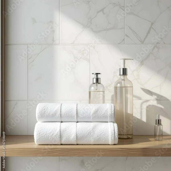 Obraz Clean Bathroom Shelf