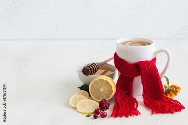 Obraz A hot drink from the flu
