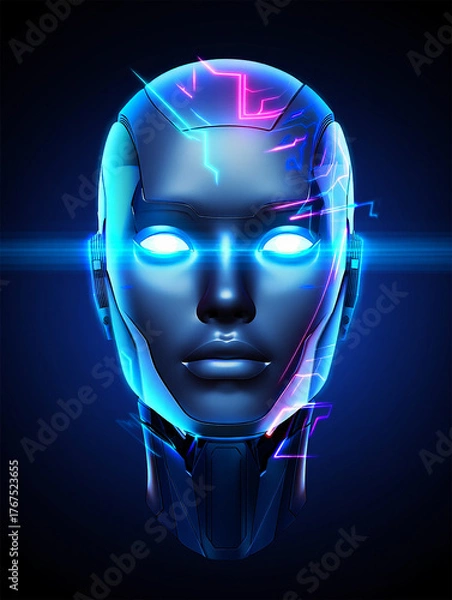 Obraz abstract futuristic background