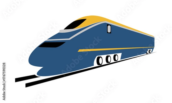 Fototapeta Train head illustration design vector