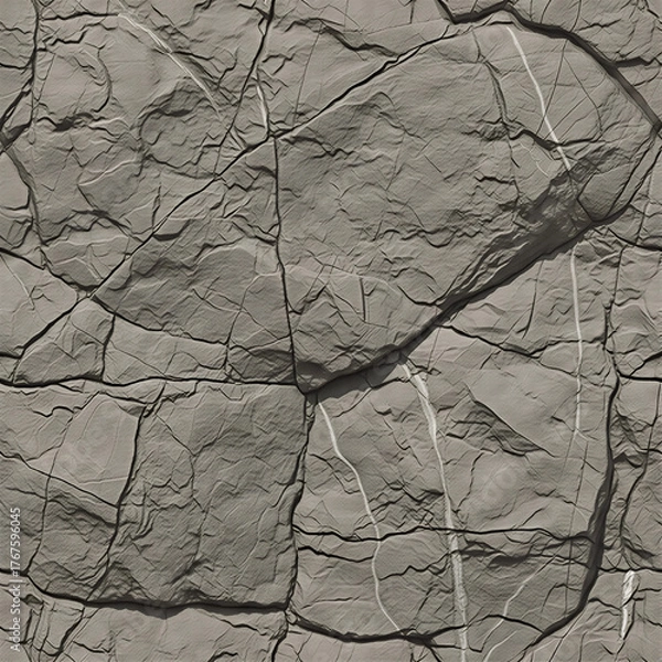 Obraz old cracked stone wall