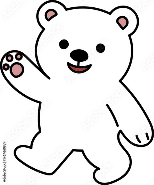 Fototapeta 백곰캐릭터