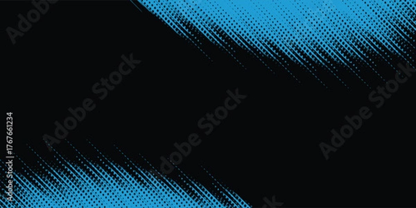 Fototapeta Halftone blue dots pattern and purple gradient grunge texture background, Modern design