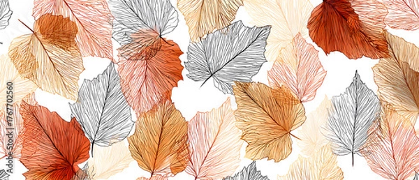 Obraz Autumn Leaves Patterns