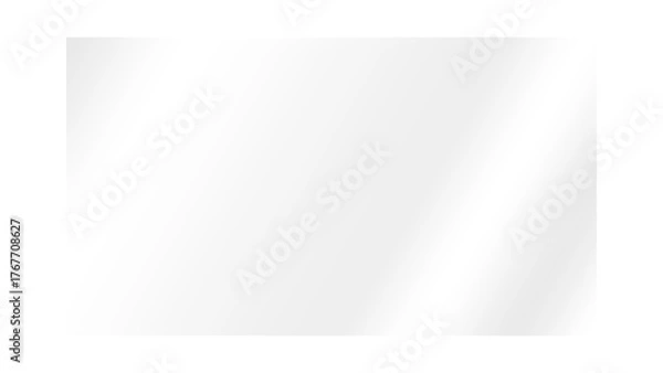 Obraz Glossy transparent glass glare. Clear glass on a transparent background. Realistic shiny reflection on acrylic plastic panel and window. See-through screen PNG. 