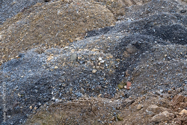 Fototapeta Abraum einer Baustelle