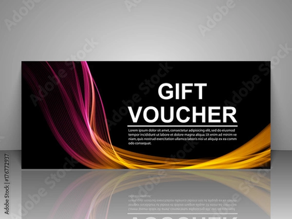 Obraz Gift voucher template.