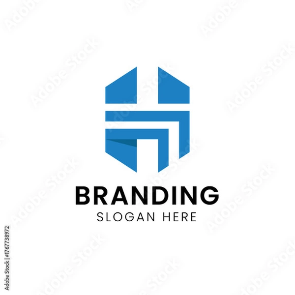 Obraz Letter H Building logo template