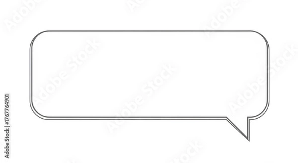 Obraz "Empty Speech Bubble Icon - Conversation and Communication"
