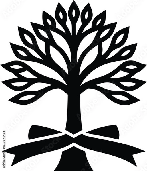 Obraz silhouette of a tree