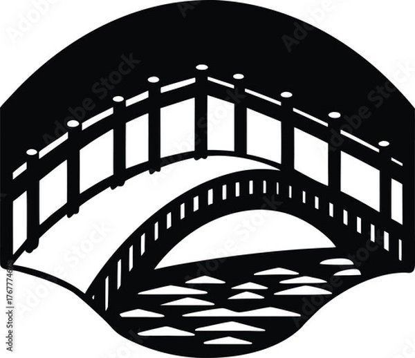 Obraz bridge vector illustration