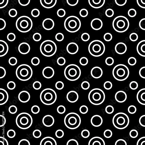 Obraz Retro circles seamless pattern