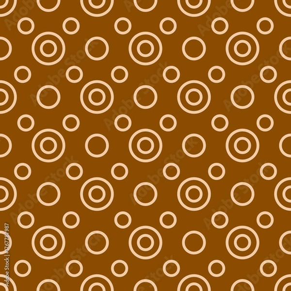 Obraz Retro circles seamless pattern