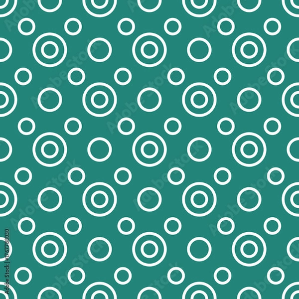 Obraz Retro circles seamless pattern