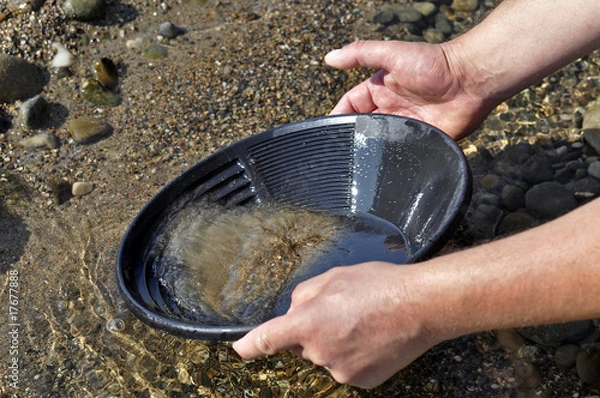 Obraz Goldwaschpfanne