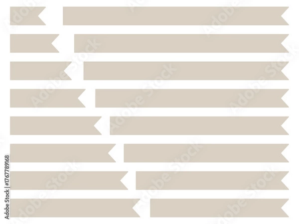 Obraz 色んな長さのタイトルやラベルに使えるフレームのセット