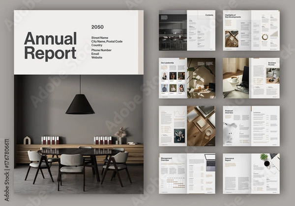 Obraz Annual Report Layout
