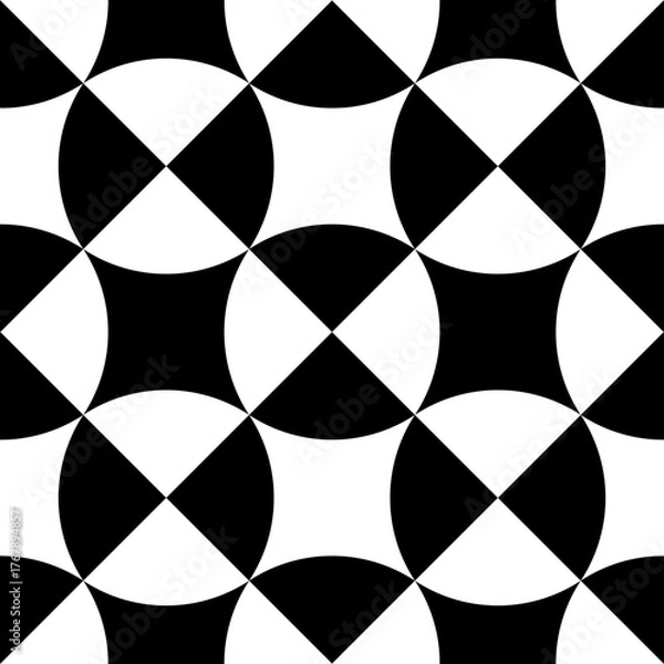 Fototapeta geometric pattern, nirmana design 2d minimalist, basic shape geometric pattern