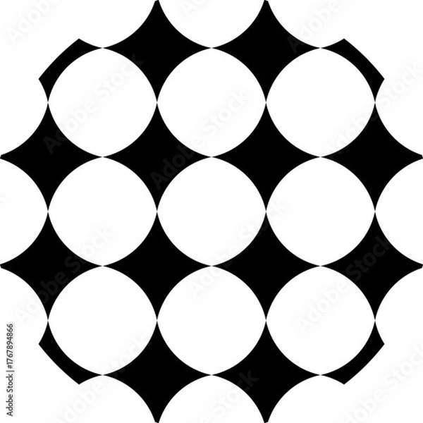 Fototapeta geometric pattern, nirmana design 2d minimalist, basic shape geometric pattern