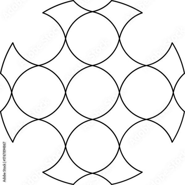 Fototapeta geometric pattern, nirmana design 2d minimalist, basic shape geometric pattern
