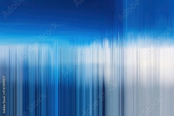 Fototapeta Abstract Blue And White Vertical Lines