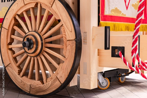 Fototapeta 仙台青葉まつり　白木の新山鉾