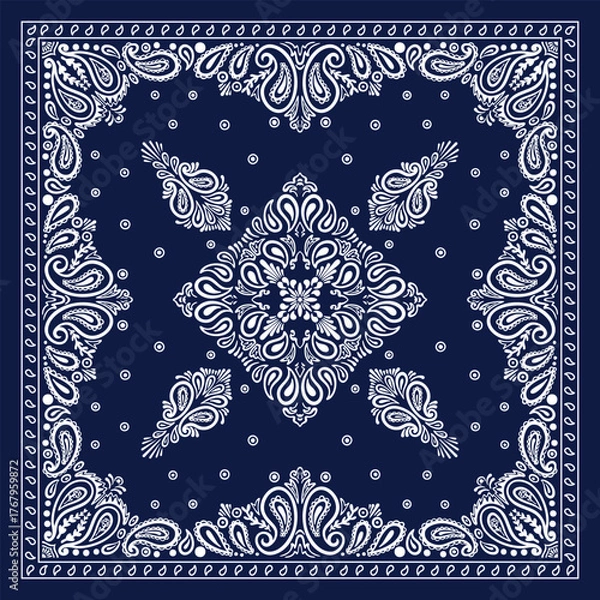 Obraz Paisley Blue Bandana