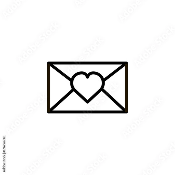 Fototapeta Wedding flat icon