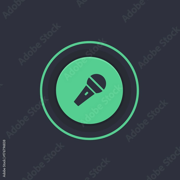 Fototapeta Modern Circle App Button