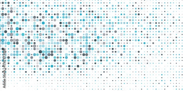 Fototapeta Light BLUE vector layout with circle shapes. Blurred decorative design in abstract style with bubbles. Template for your brand book.