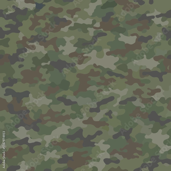Fototapeta Seamless Camouflage Pattern A Versatile Design for Various Applications. EPS Editable