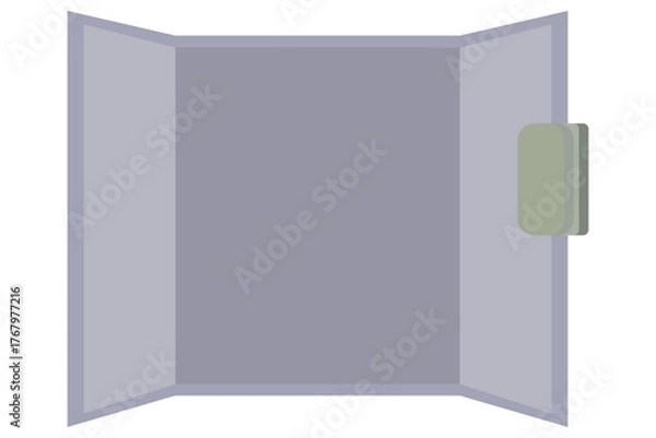 Fototapeta 遠赤外線パネルヒーター 省エネ・静音タイプのシンプルデザイン家電イラスト