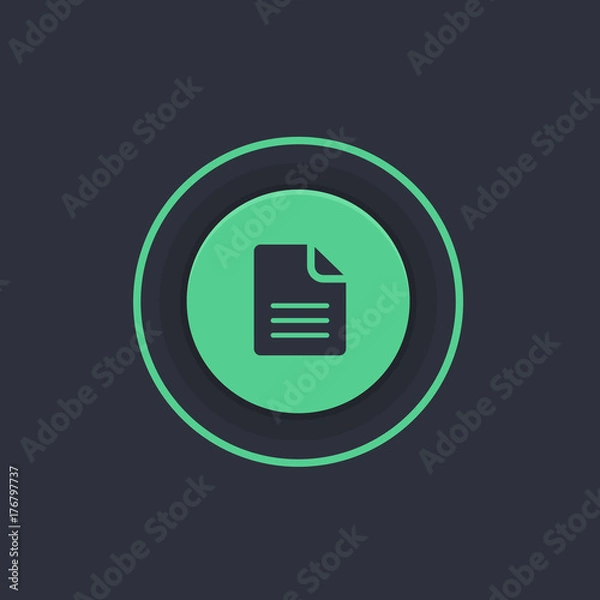 Fototapeta Modern Circle App Button