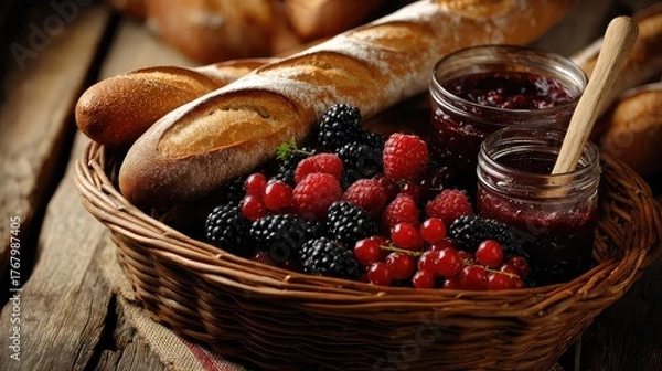 Obraz red currant jam