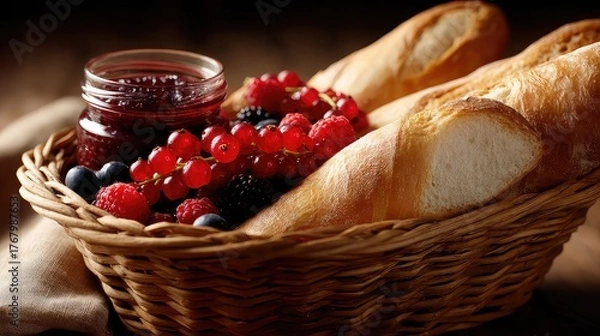 Obraz red currant jam