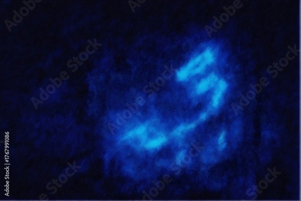 Obraz Dark blue anime sketch wallpaper with a noise. Backround design for Futuristic anti utopic background