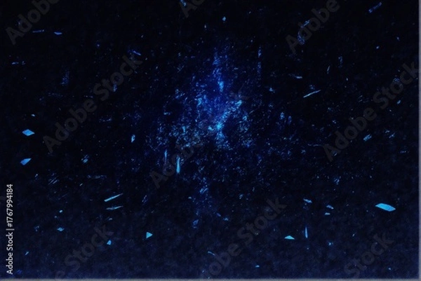 Fototapeta Dark blue anime sketch wallpaper with a noise. Backround design for Futuristic anti utopic background