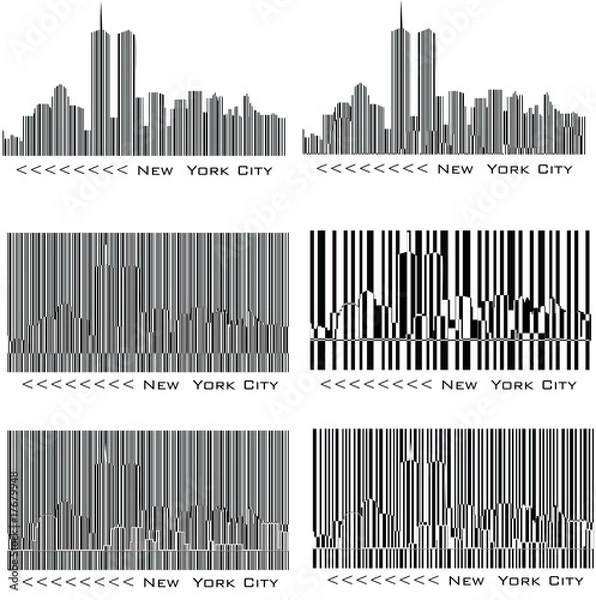 Obraz Newyork barcode