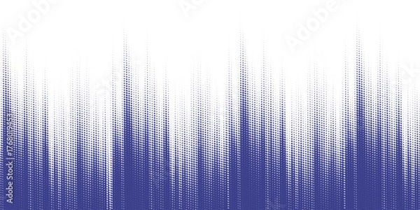 Fototapeta Abstract Background with Blue and White Brush Texture and Halftone Effect. Grunge Sport Background, for Banner or Poster Design Elements
