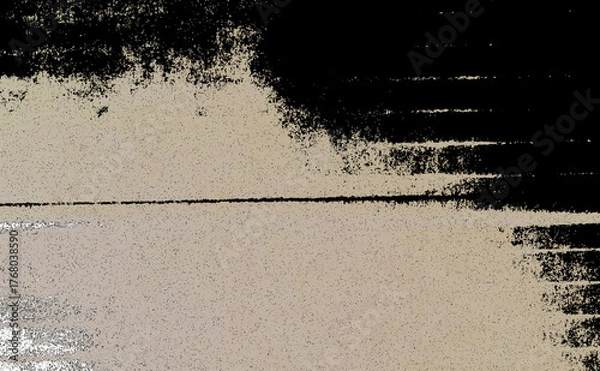 Obraz 色は黒、セピア、白でかすれ、はがれ、ざらざら等の表面の質感をイメージしたデザインした背景、壁紙、テクスチャ