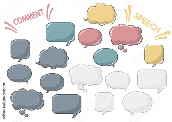 Fototapeta 吹き出しセット 2