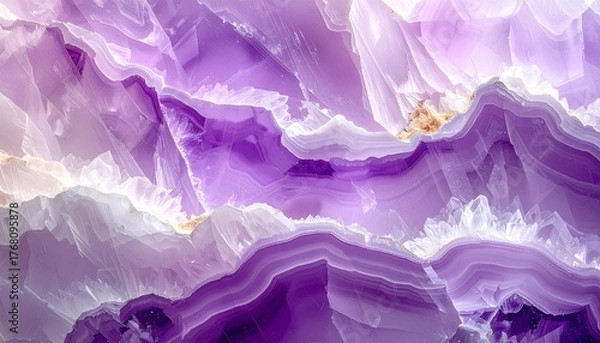 Fototapeta Amethyst Crystal Close-Up

